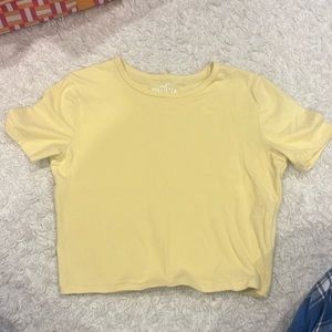 Cute yellow baby tee top